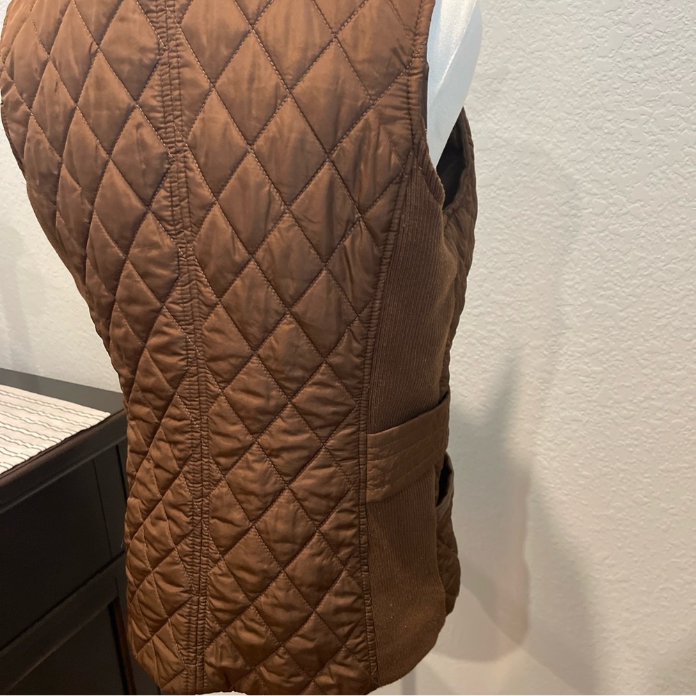 Andrew Marc Quilted Brown Women's Vest small - Picture 4 of 11